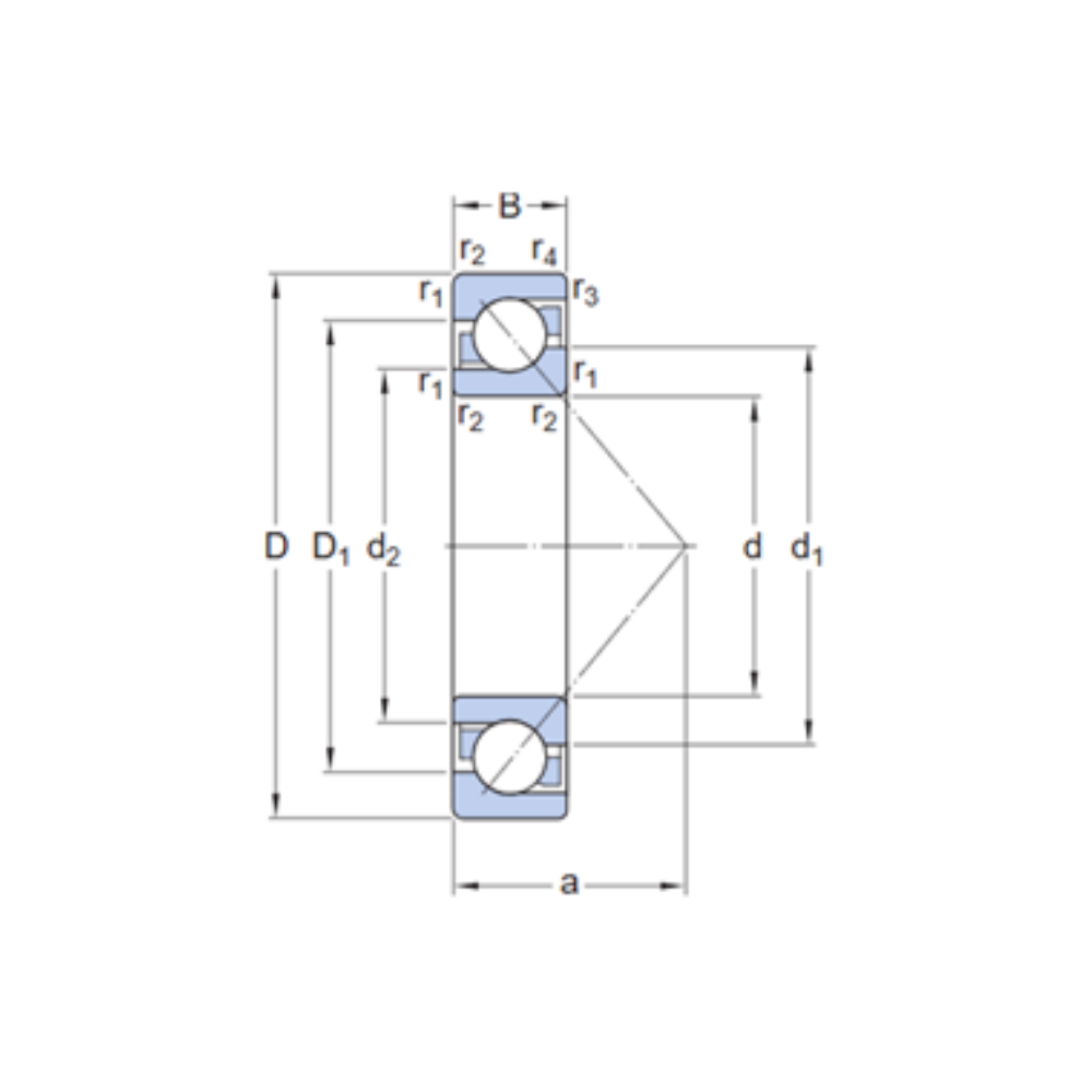 SINGLE ROW ANGULAR CONTACT BALL BEARING - Image 2