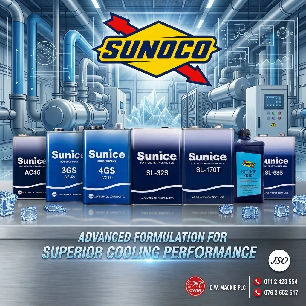 Sunice Refrigeration Oil in Sri Lanka: Synthetic & Mineral Compressor Oils for Refrigeration and Automotive A/C Systems